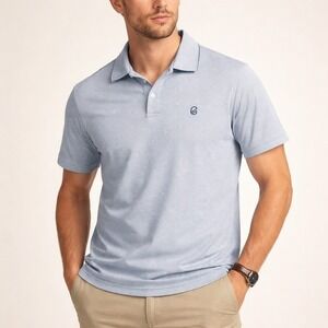 Extracurricular‎ Polo Shirt Mens Large Light Blue Short Sleeve Golf Sportswear